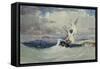 Heavy Weather-Henry Bright-Framed Stretched Canvas