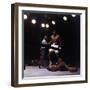 Heavyweight Boxer Cassius Clay, aka Muhammad Ali, Standing over Opponent Sonny Liston-George Silk-Framed Premium Photographic Print