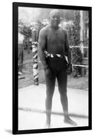 Heavyweight Boxing Champion Jack Johnson Photograph-Lantern Press-Framed Art Print