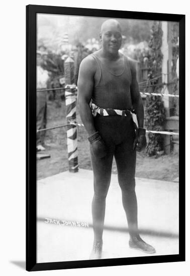 Heavyweight Boxing Champion Jack Johnson Photograph-Lantern Press-Framed Art Print