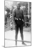 Heavyweight Boxing Champion Jack Johnson Photograph-Lantern Press-Mounted Art Print