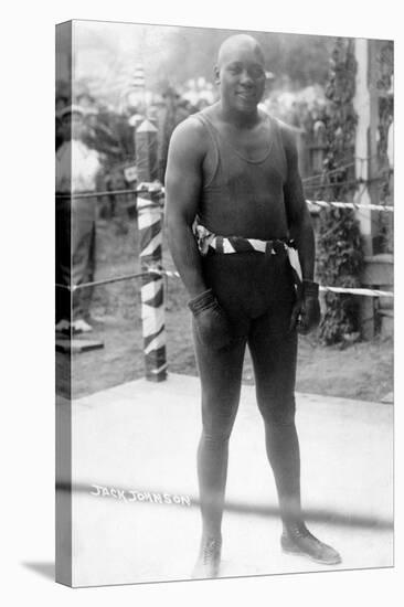 Heavyweight Boxing Champion Jack Johnson Photograph-Lantern Press-Stretched Canvas