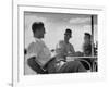 Heavyweight Boxing Contender Rocky Marciano Chatting with His Dad Senior Marchegiano-Al Fenn-Framed Premium Photographic Print