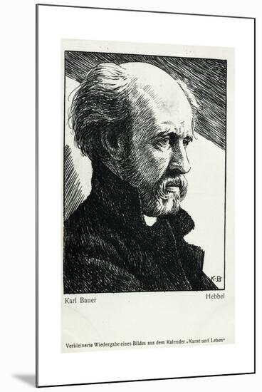 Hebbel-Karl Bauer-Mounted Giclee Print