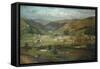 Hebden Bridge from Palace House, Fairfield, 1869-John Holland-Framed Stretched Canvas