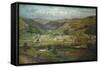 Hebden Bridge from Palace House, Fairfield, 1869-John Holland-Framed Stretched Canvas