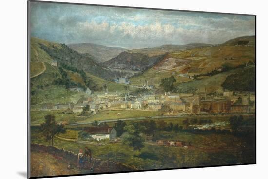 Hebden Bridge from Palace House, Fairfield, 1869-John Holland-Mounted Giclee Print