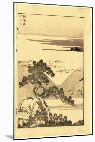 Hebi Taiji No Fuji-Katsushika Hokusai-Mounted Giclee Print