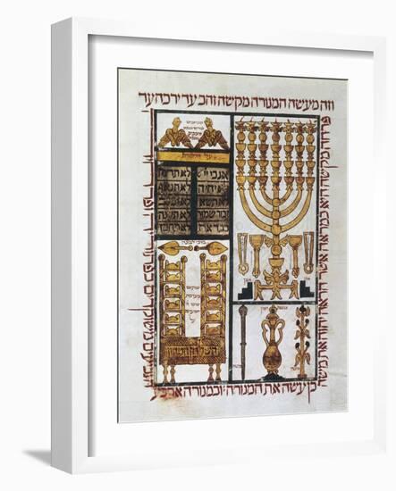 Hebrew Bible, 1299-null-Framed Art Print