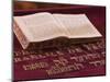 Hebrew Bible in Fes Synagogue, Morocco-William Sutton-Mounted Photographic Print