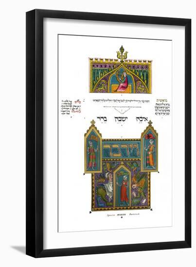 Hebrew Pentateuch of His Late Royal Highness the Duke of Sussex-null-Framed Art Print