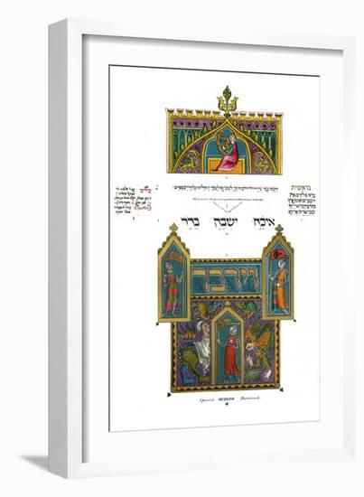 Hebrew Pentateuch of His Late Royal Highness the Duke of Sussex-null-Framed Art Print