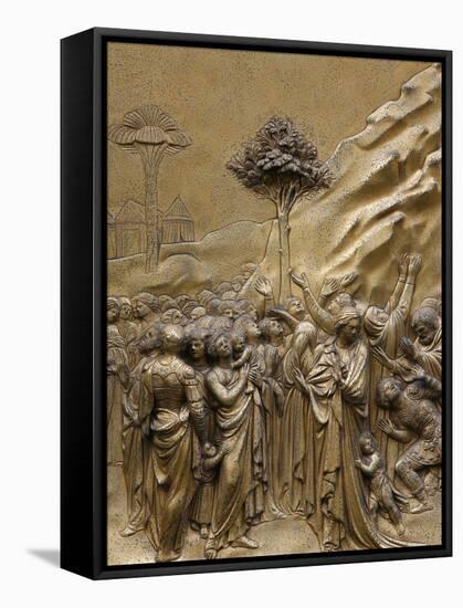 Hebrew People, Gates of Paradise, Bronze Doors of the Baptistry of San Giovanni, Florence-Godong-Framed Stretched Canvas