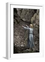 Hebrew Prophet Ezekiel Walking Through the Valley of Dry Bones-null-Framed Giclee Print