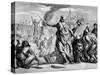 Hebrew slaves return to Jerusalem -Bible-English School-Stretched Canvas