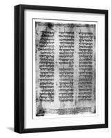 Hebrew Version of the Pentateuch, 1926-null-Framed Giclee Print