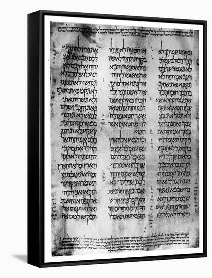 Hebrew Version of the Pentateuch, 1926-null-Framed Stretched Canvas