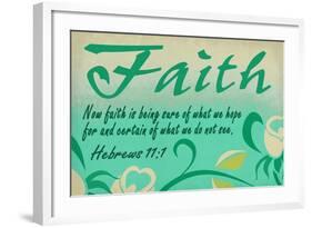 Hebrews 11:1 - Inspirational-Lantern Press-Framed Art Print