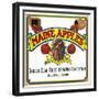 Hebron, Maine, Maine Apples Brand Apple Label-Lantern Press-Framed Premium Giclee Print