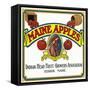 Hebron, Maine, Maine Apples Brand Apple Label-Lantern Press-Framed Stretched Canvas