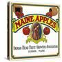 Hebron, Maine, Maine Apples Brand Apple Label-Lantern Press-Stretched Canvas