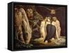 Hecate. 43.8 x 58.1 cm (ca. 1795) Cat. N 5056.-William Blake-Framed Stretched Canvas