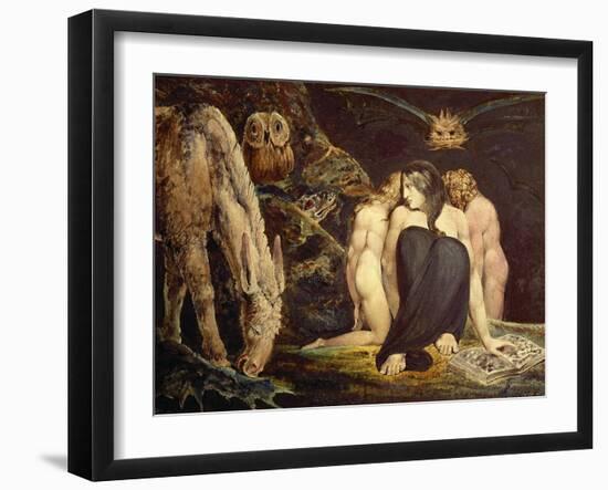 Hecate. 43.8 x 58.1 cm (ca. 1795) Cat. N 5056.-William Blake-Framed Giclee Print