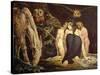 Hecate. 43.8 x 58.1 cm (ca. 1795) Cat. N 5056.-William Blake-Stretched Canvas