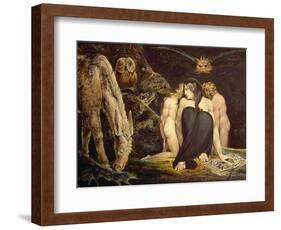 Hecate. 43.8 x 58.1 cm (ca. 1795) Cat. N 5056.-William Blake-Framed Giclee Print