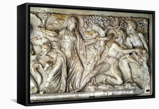 Hecate and Giants, Roman Relief-null-Framed Stretched Canvas