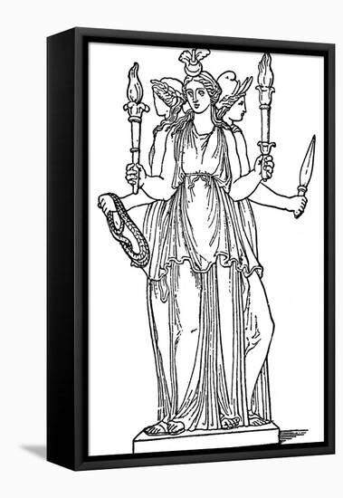 Hecate, Goddess Magic, Ghosts and Witchcraft-null-Framed Stretched Canvas