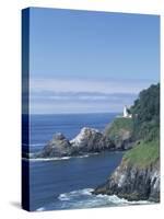 Heceta Head Lighthouse and Seastacks, Cape Sebestian, Oregon, USA-Merrill Images-Stretched Canvas