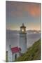 Heceta Head Lighthouse at Sunset Near Florence, Oregon, USA-Chuck Haney-Mounted Photographic Print