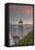 Heceta Head Lighthouse at Sunset Near Florence, Oregon, USA-Chuck Haney-Framed Stretched Canvas