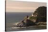 Heceta Head Lighthouse in the afternoon, Heceta Head Lighthouse State Scenic Viewpoint, near Floren-Adam Jones-Stretched Canvas