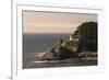 Heceta Head Lighthouse in the afternoon, Heceta Head Lighthouse State Scenic Viewpoint, near Floren-Adam Jones-Framed Photographic Print