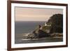 Heceta Head Lighthouse in the afternoon, Heceta Head Lighthouse State Scenic Viewpoint, near Floren-Adam Jones-Framed Photographic Print