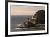 Heceta Head Lighthouse in the afternoon, Heceta Head Lighthouse State Scenic Viewpoint, near Floren-Adam Jones-Framed Photographic Print