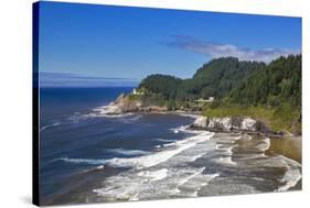 Heceta Head Lighthouse Near Florence, Oregon, USA-Chuck Haney-Stretched Canvas