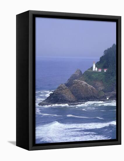 Heceta Head Lighthouse on Heceta Head, Oregon, USA-Jamie & Judy Wild-Framed Stretched Canvas