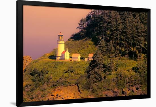 Heceta Head Lighthouse-George Johnson-Framed Photo