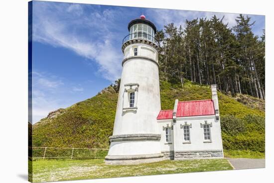 Heceta Head, Oregon, USA. The Heceta Head Lighthouse on the Oregon coast.-Emily Wilson-Stretched Canvas