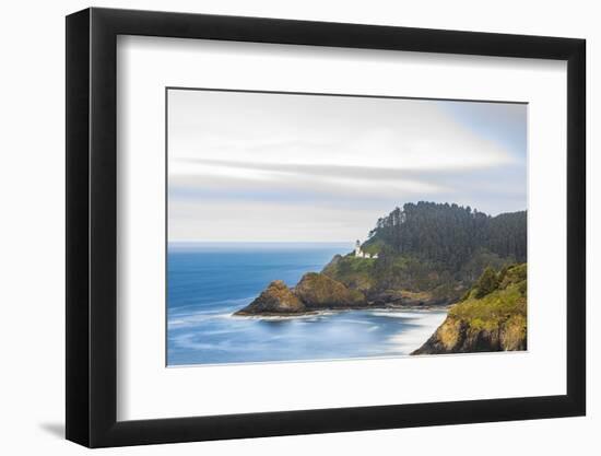 Heceta Head, Oregon, USA. The Heceta Head lighthouse on the Oregon coast.-Emily Wilson-Framed Photographic Print