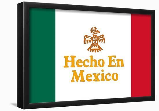 Hecho En Mexico Made in Mexico Art Print Poster-null-Framed Poster
