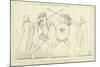 Hector and Ajax Separated by the Heralds-John Flaxman-Mounted Giclee Print