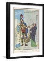 Hector and Andromache-null-Framed Art Print