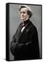 Hector Berlioz (1803-1869), French Romantic composer-Nadar-Framed Stretched Canvas