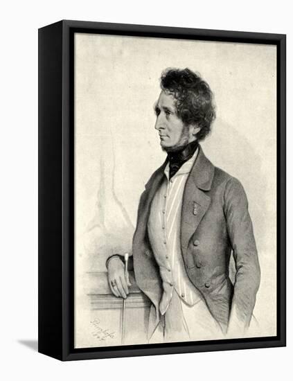 Hector Berlioz by Prinzhofer-August Prinzhofer-Framed Stretched Canvas