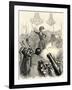 Hector Berlioz conducting orchestra-Hippolyte Flandrin-Framed Giclee Print