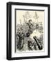 Hector Berlioz conducting orchestra-Hippolyte Flandrin-Framed Giclee Print